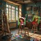 2Pcs Paint and Sip Kit for Adults,Pre Drawn Canvas(Christmas Girls)0.01 x 0.01 x 0.01 inches